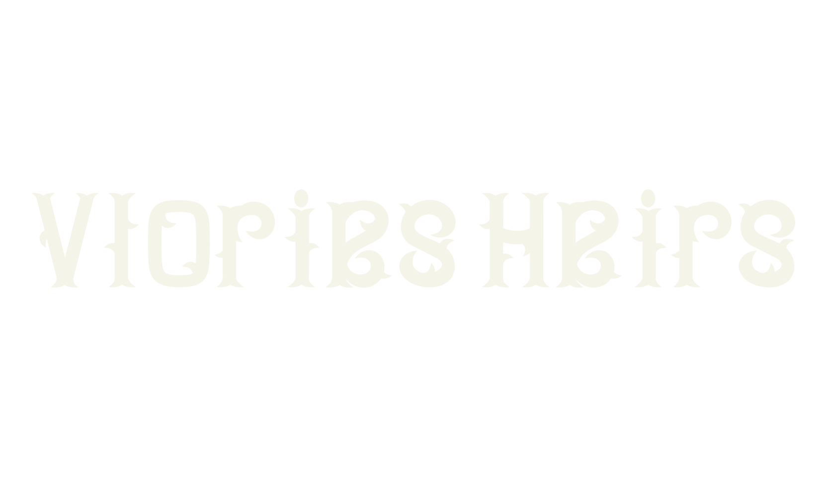 Vlories Heirs, tattoo font preview