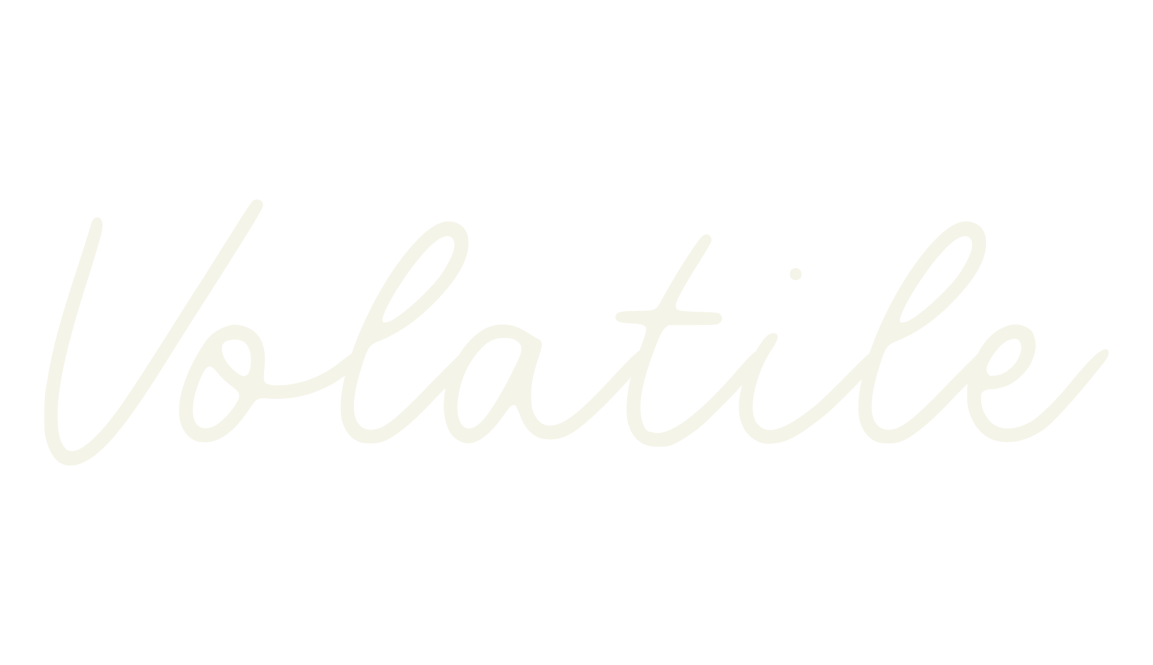 Volatile, calligraphy font preview