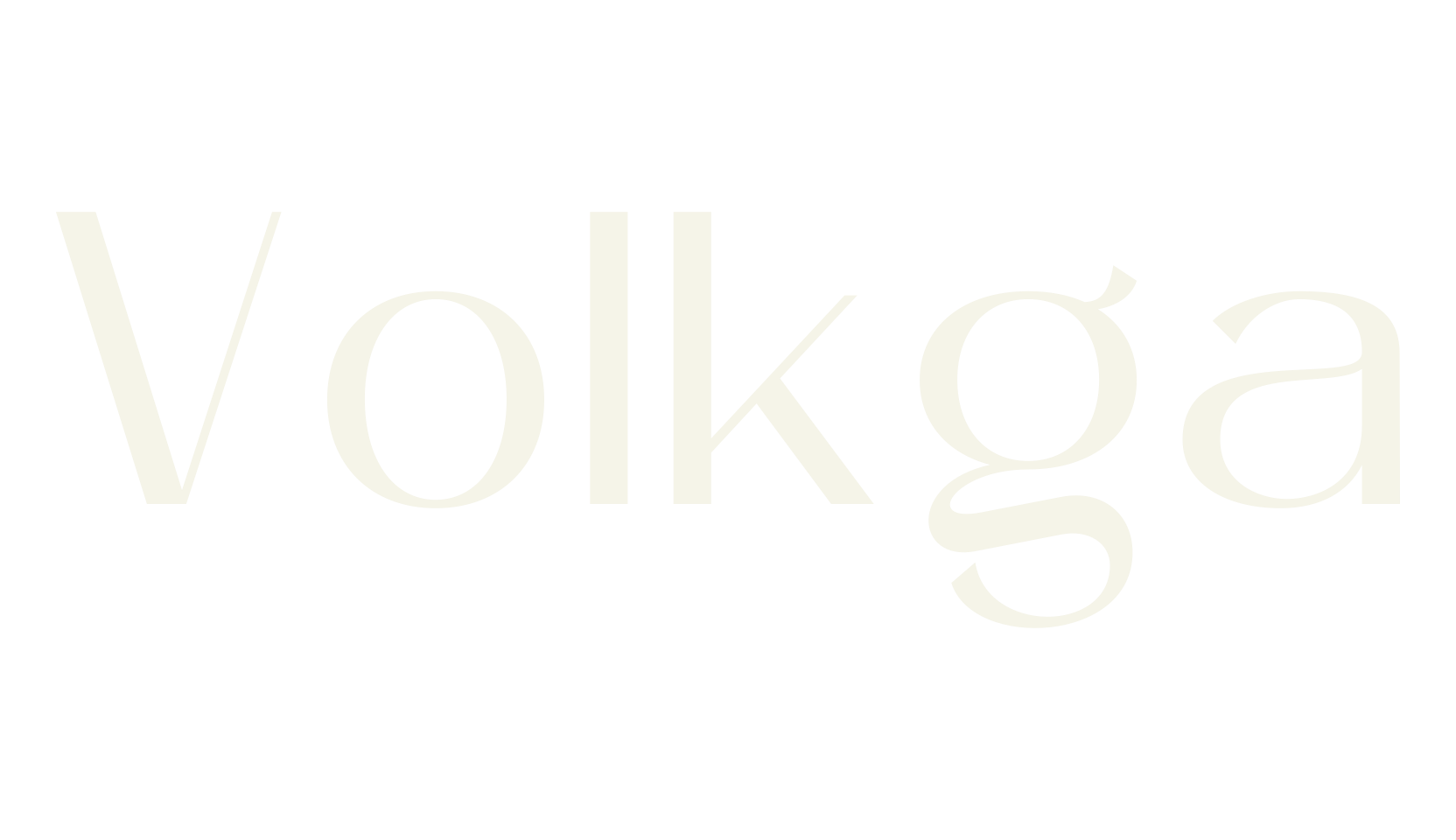 Volkga, minimalist font preview