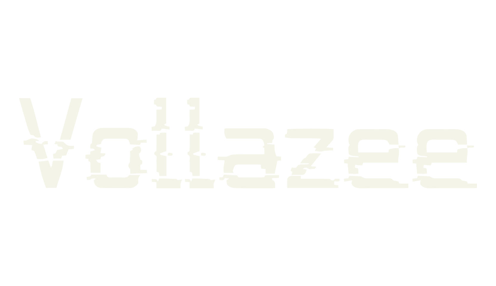 Vollazee, glitch font preview