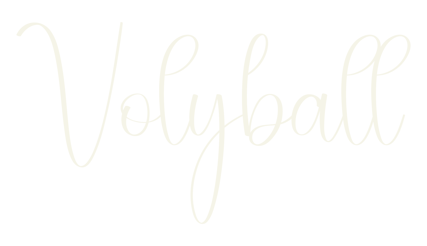 Volyball, calligraphy font preview