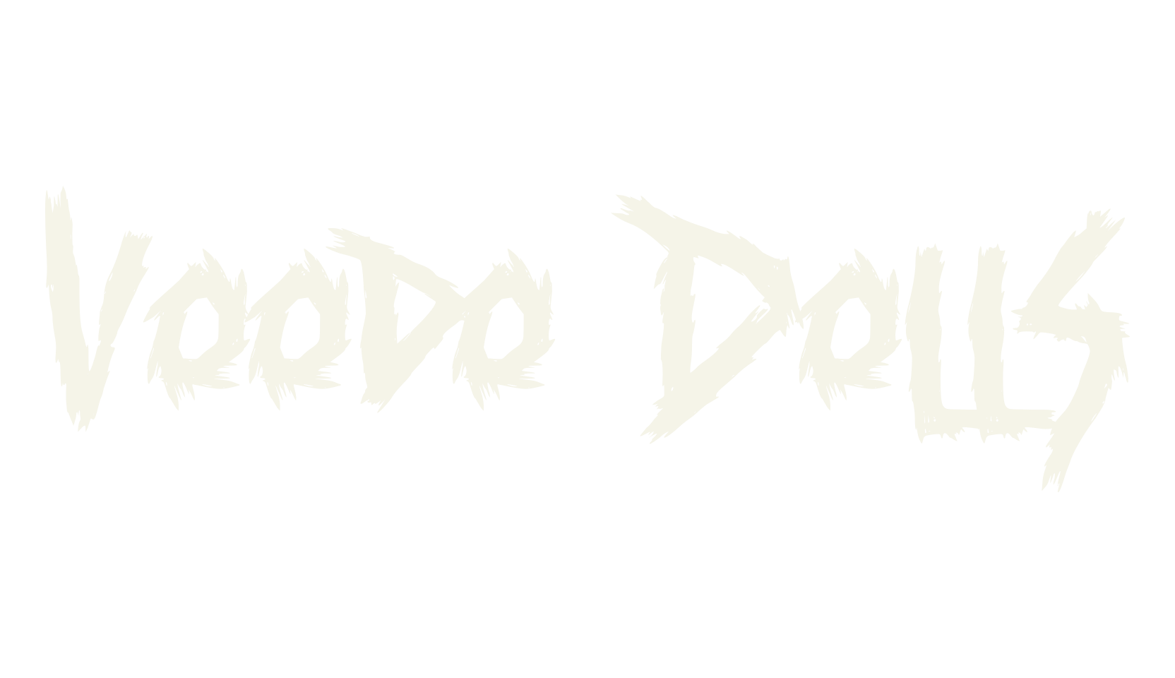 Voodo Dolls, horror font preview