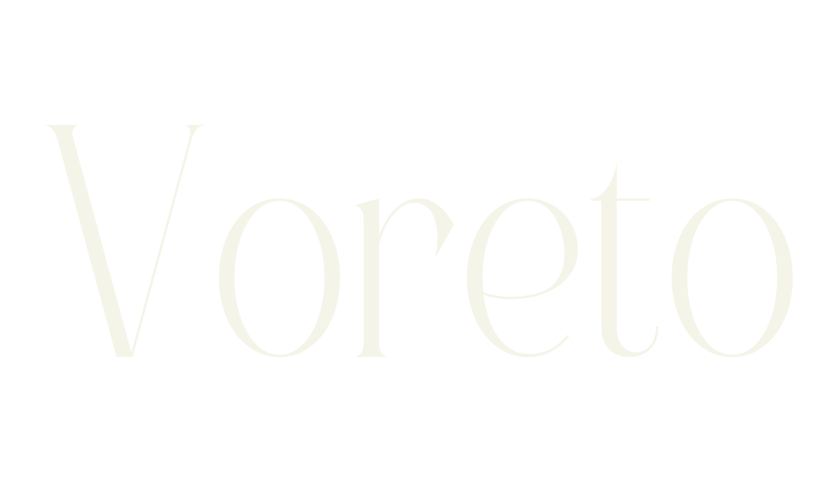 Voreto, serif font preview