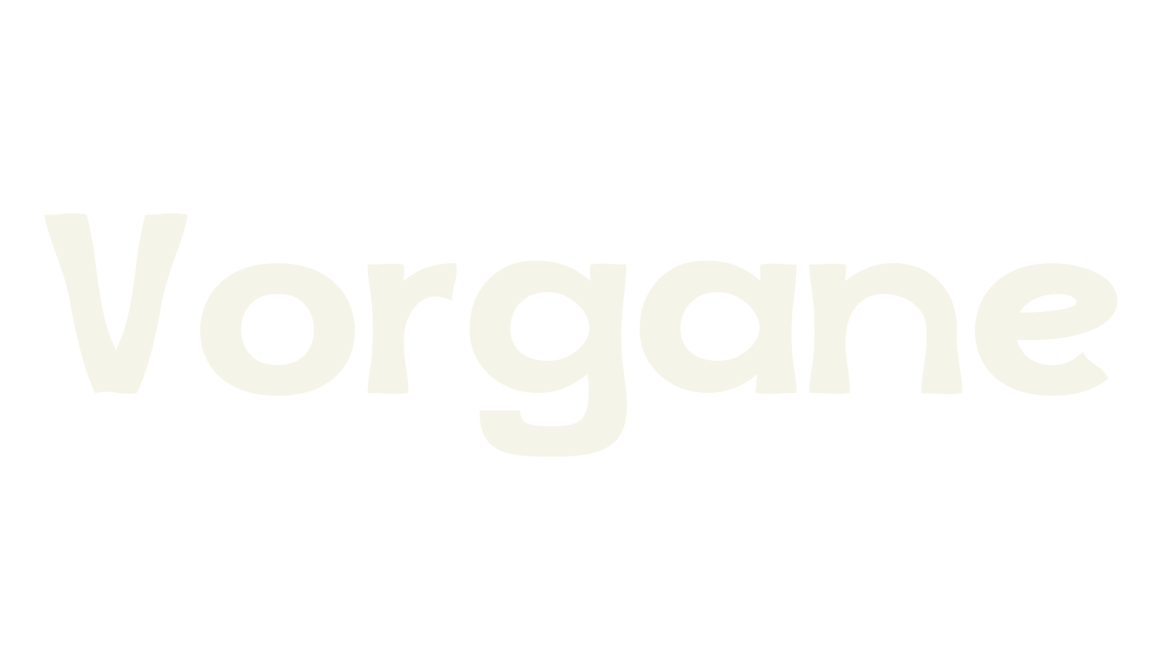 Vorgane, retro font preview