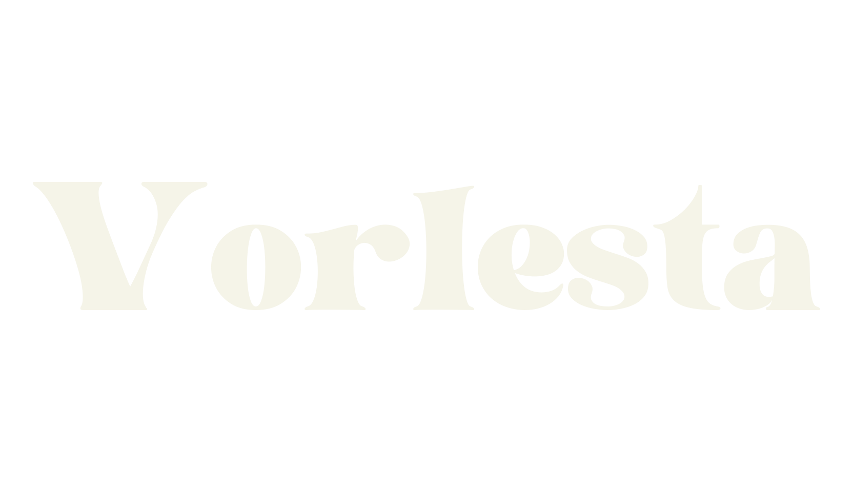 Vorlesta, modern font preview