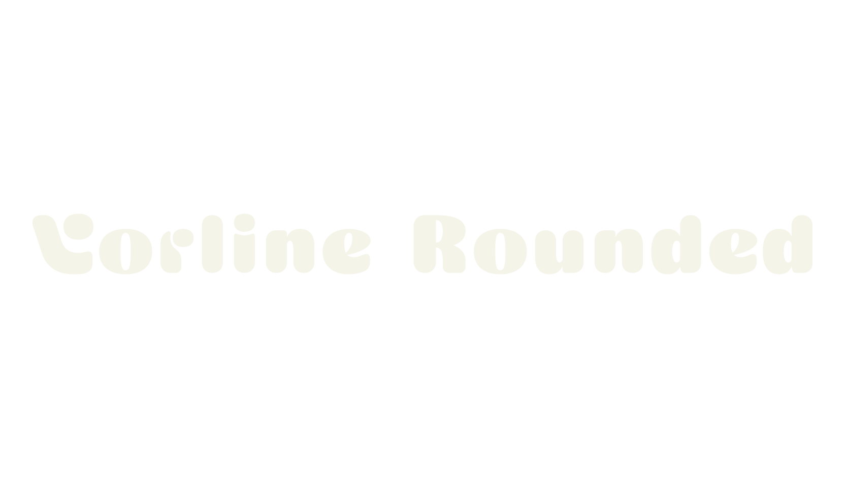 Vorline Rounded, rounded font preview