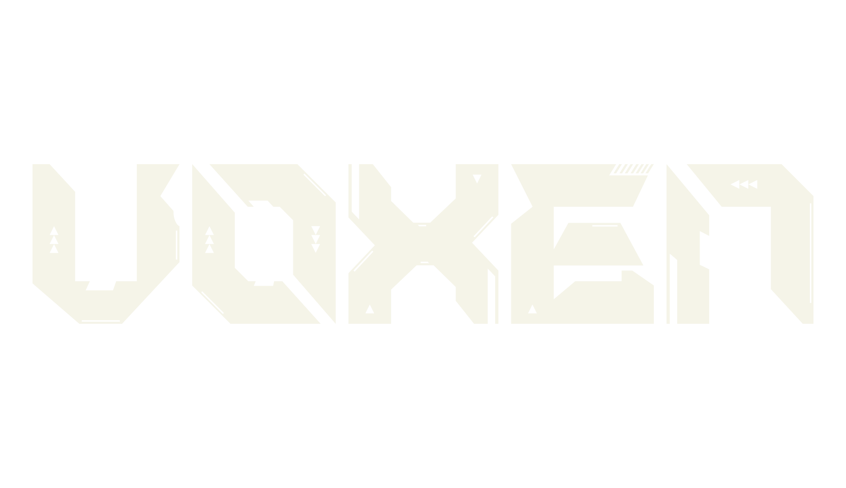 VOXEN, logo font preview