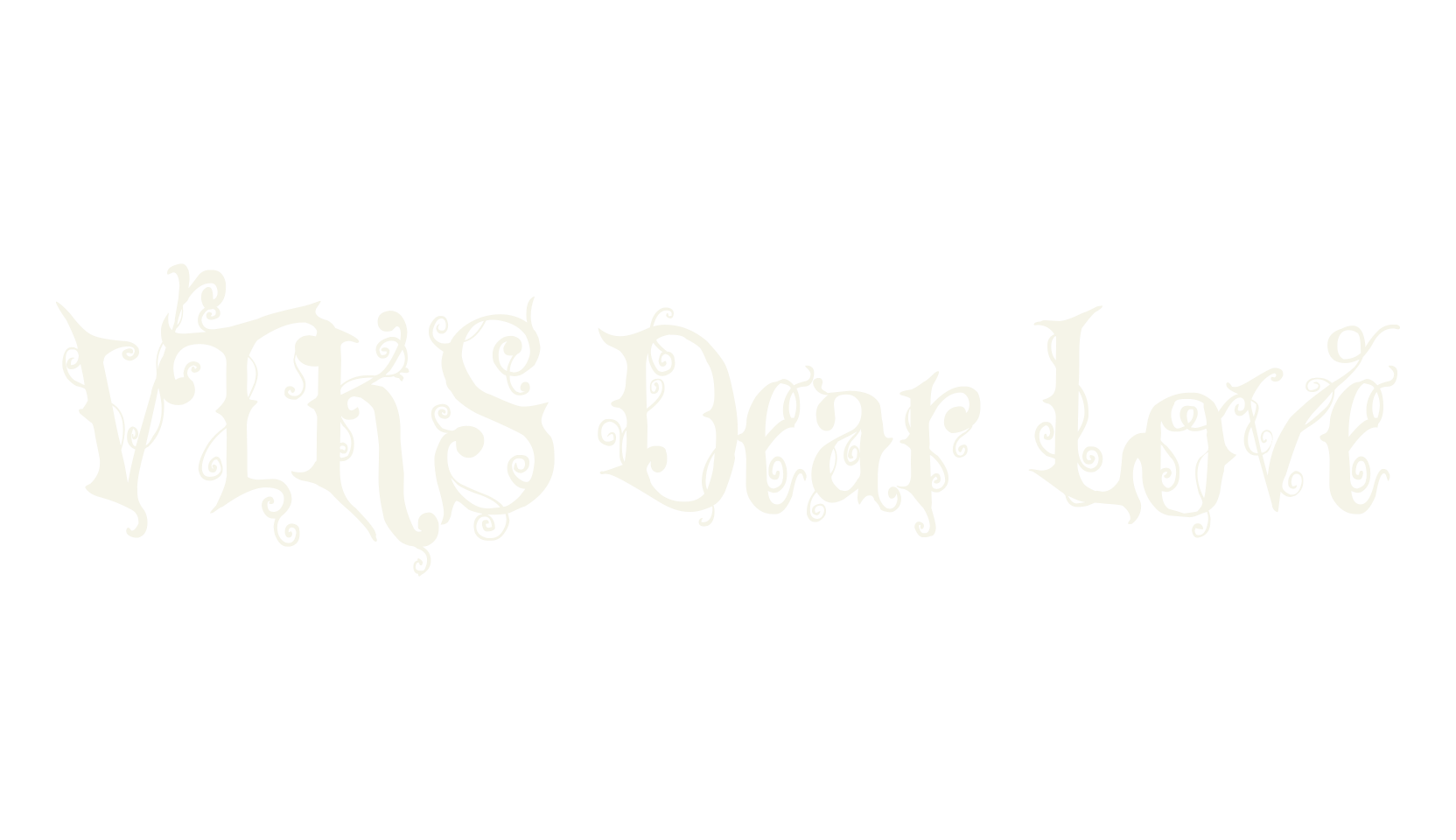 VTKS Dear Love, display market font preview