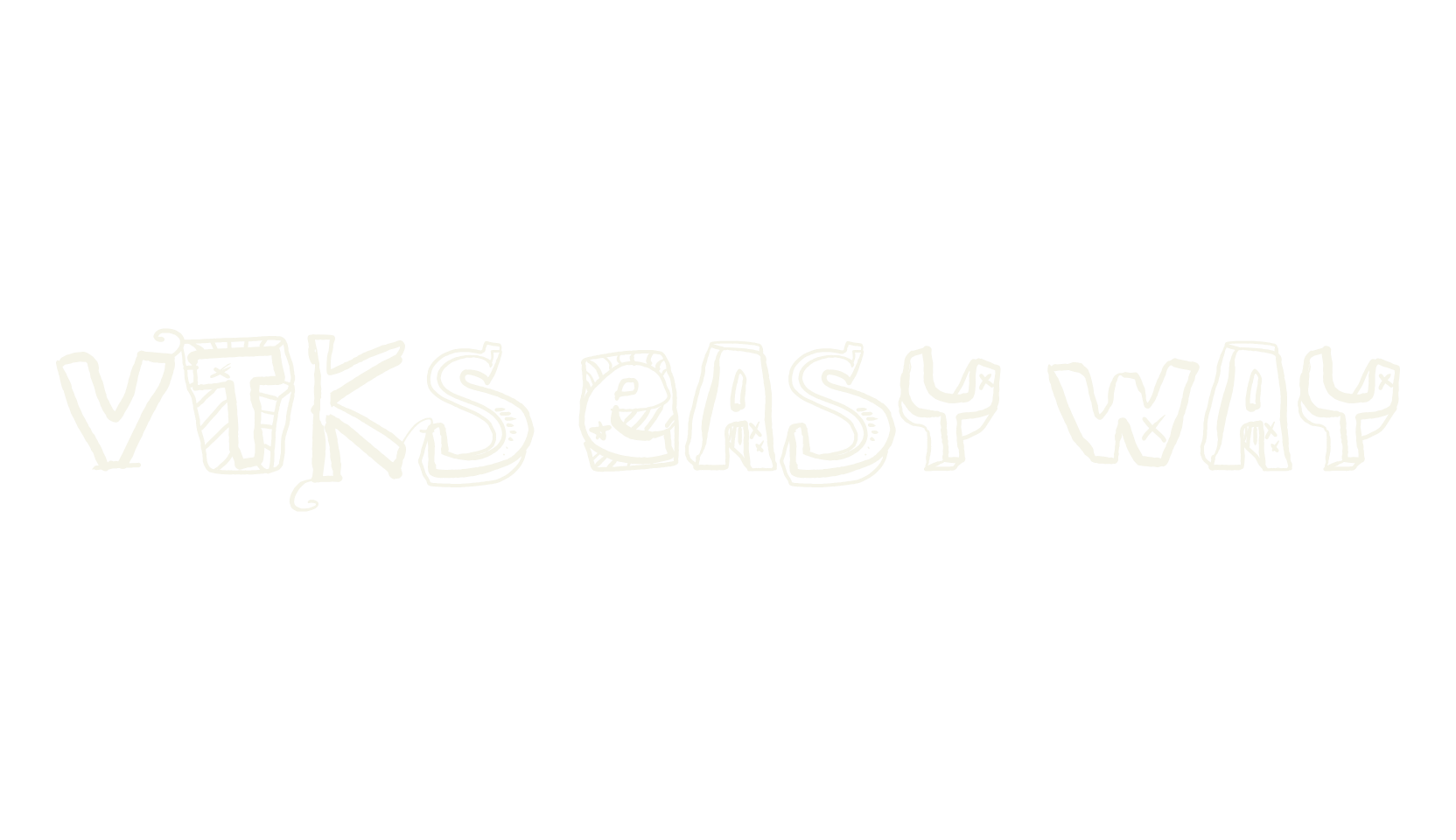 VTKS EASY WAY, handwritten font preview
