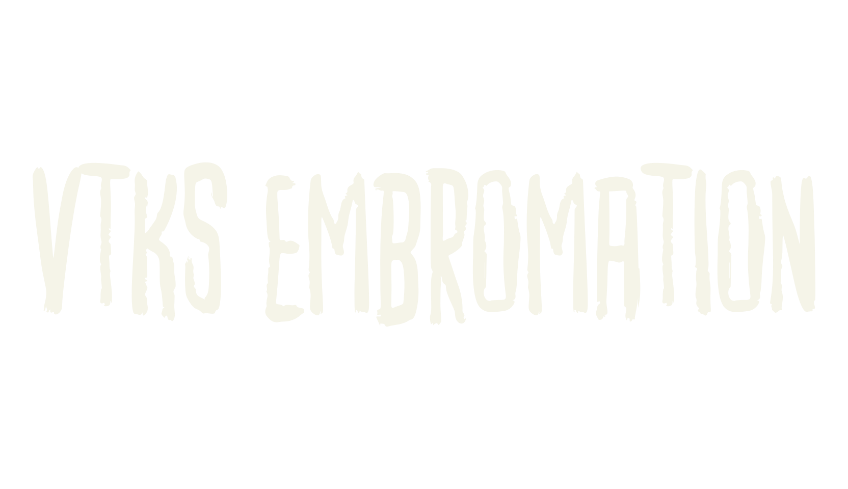 vtks embromation, display market font preview