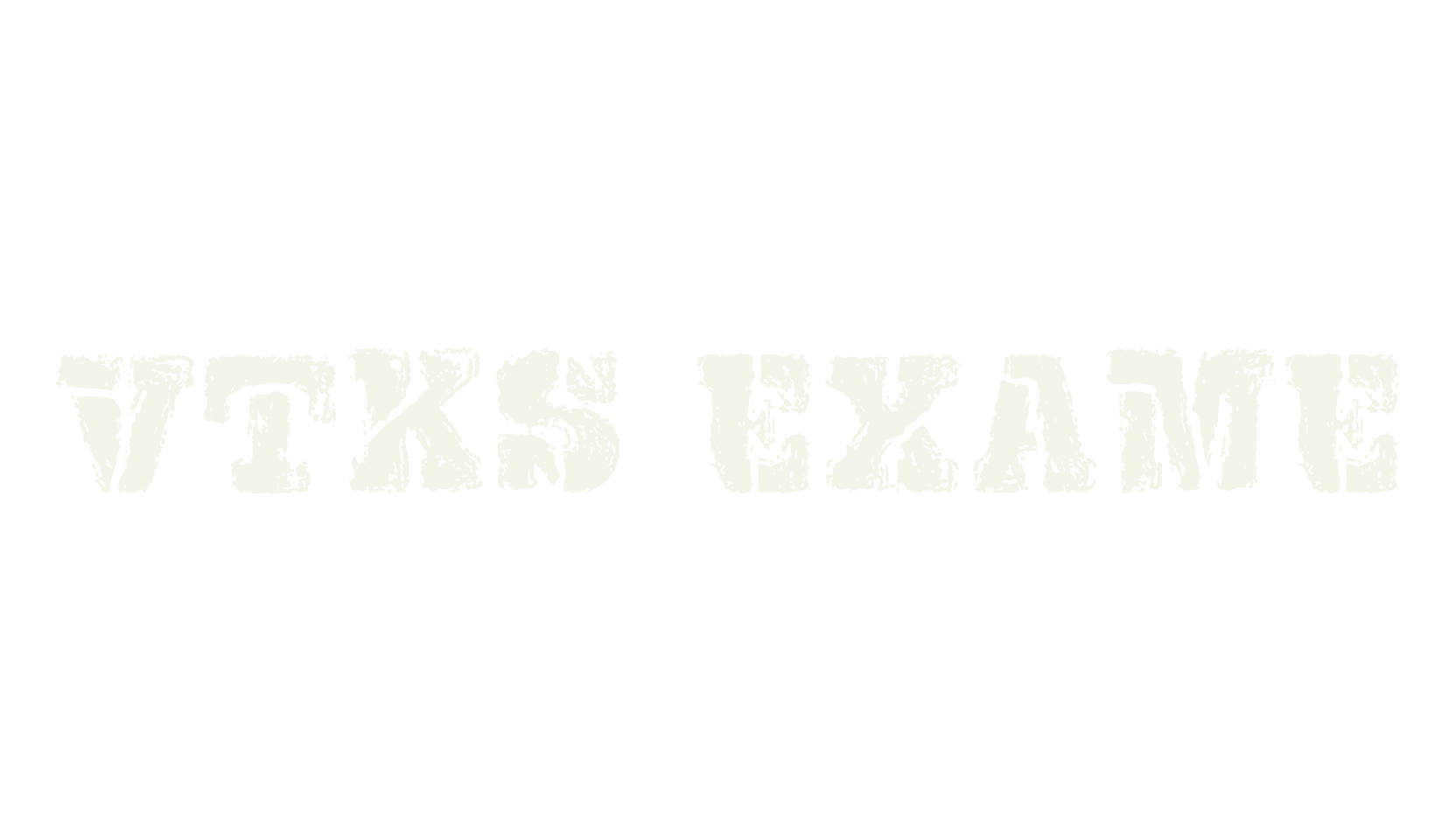 VTKS EXAME, display market font preview