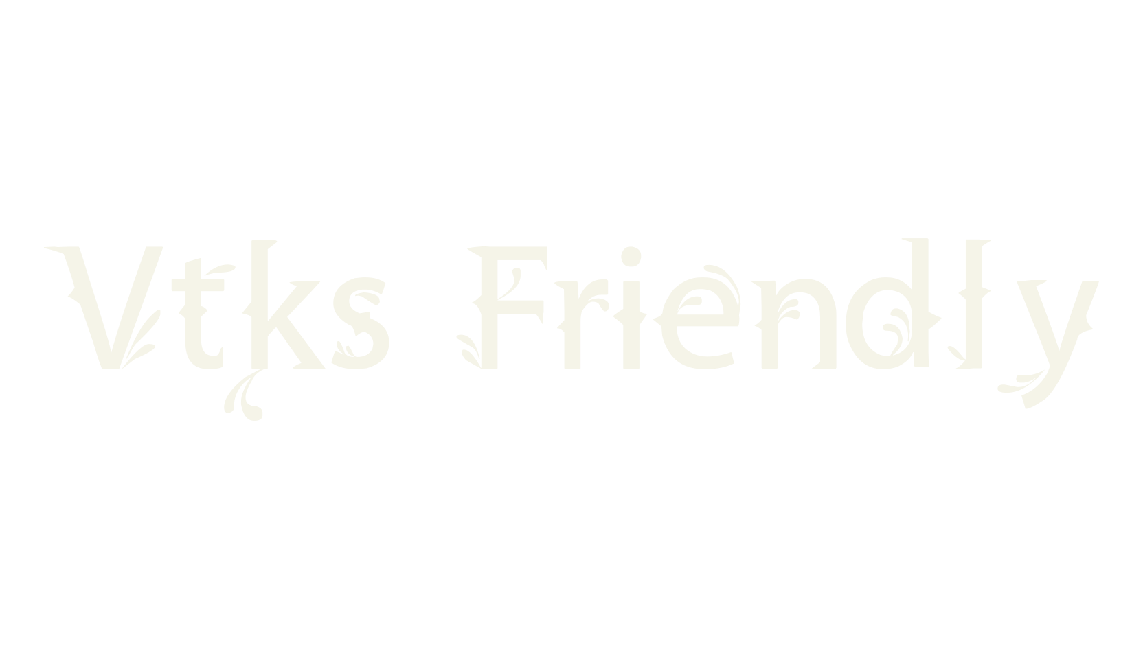 Vtks Friendly, display market font preview