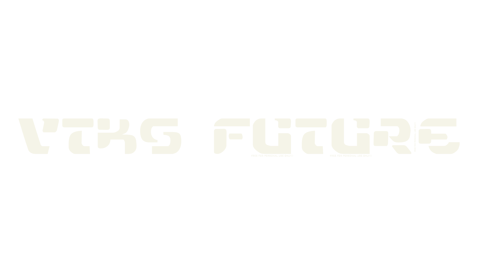 VTKS FUTURE, display market font preview