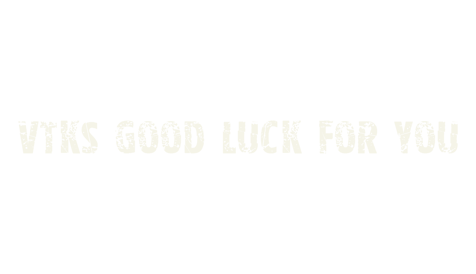 Vtks good luck for you, display market font preview