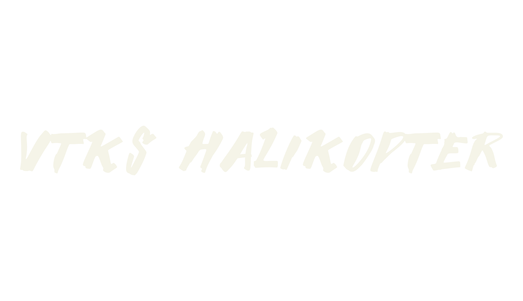 Vtks Halikopter, fashion script font preview