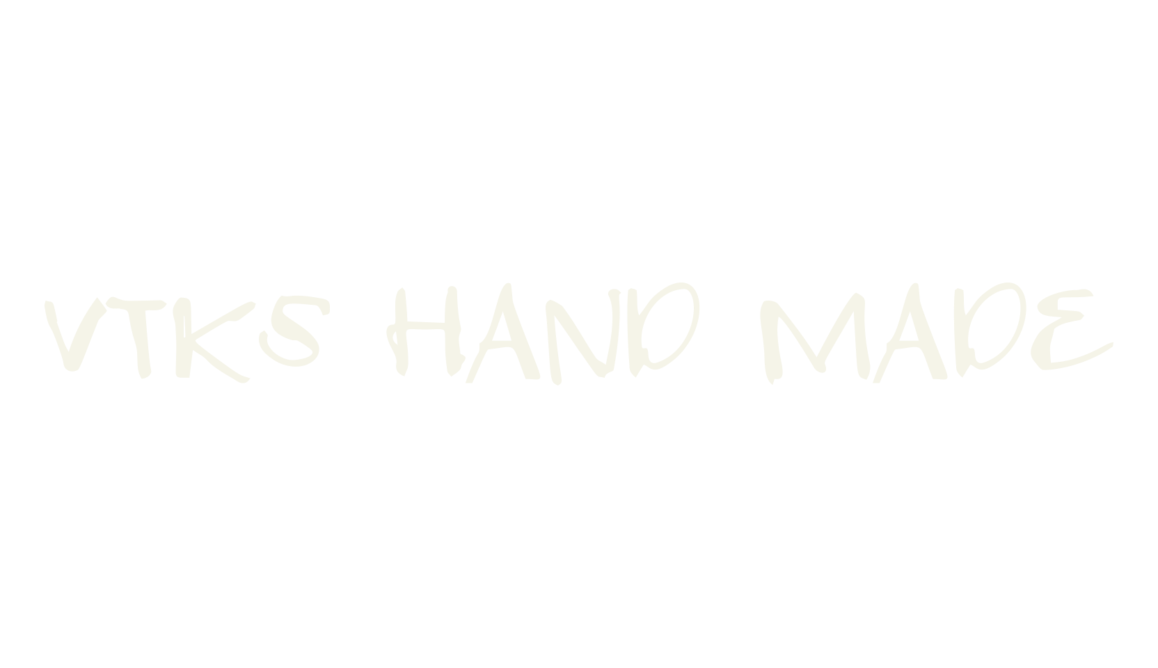 VTKS HAND MADE, handwritten font preview