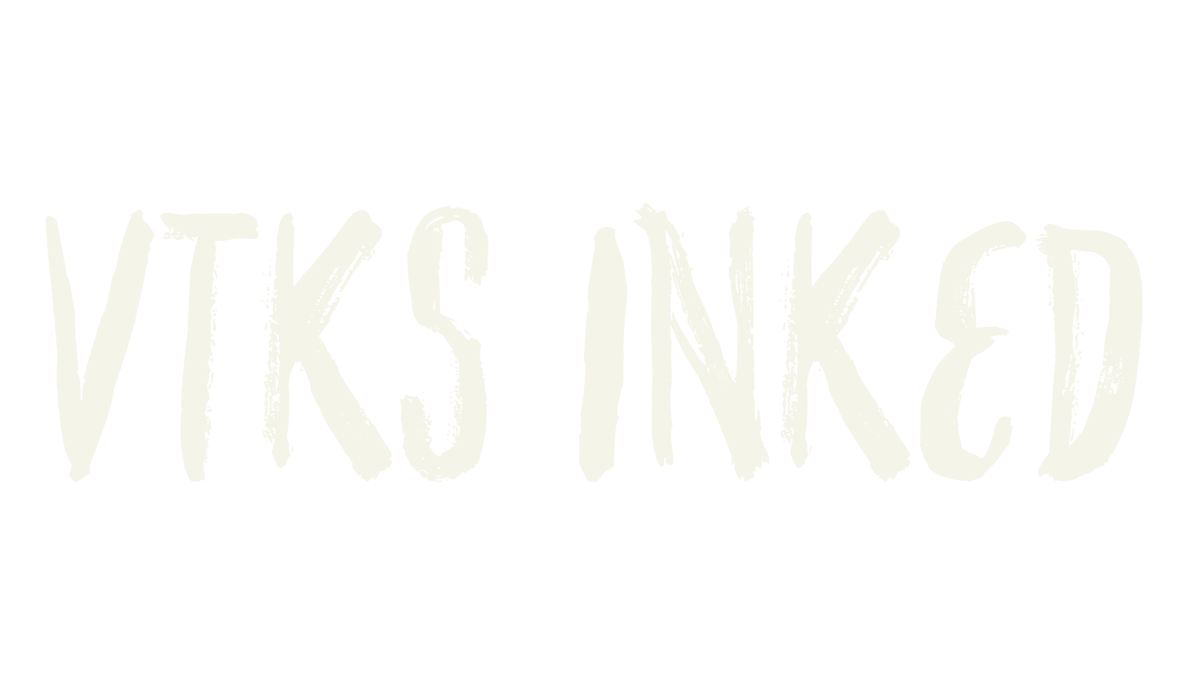 VTKS INKED, display market font preview