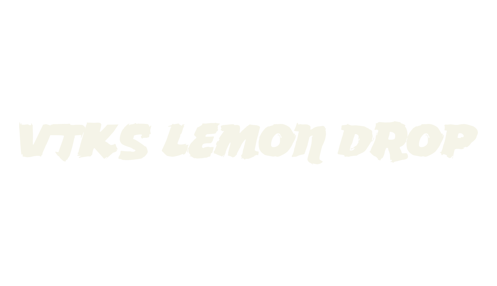 vtks Lemon Drop, handwritten font preview