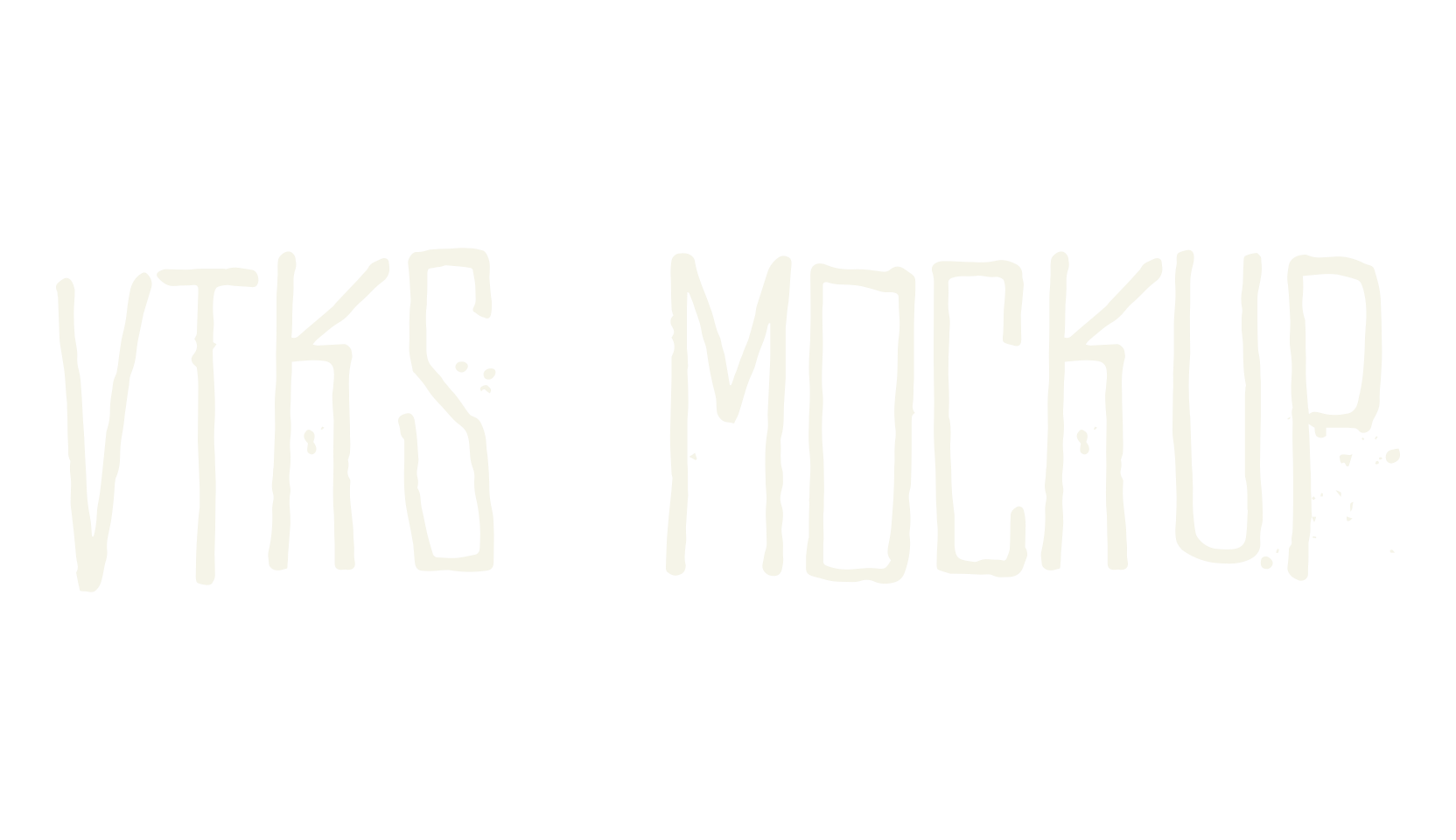 Vtks MockUp, display market font preview