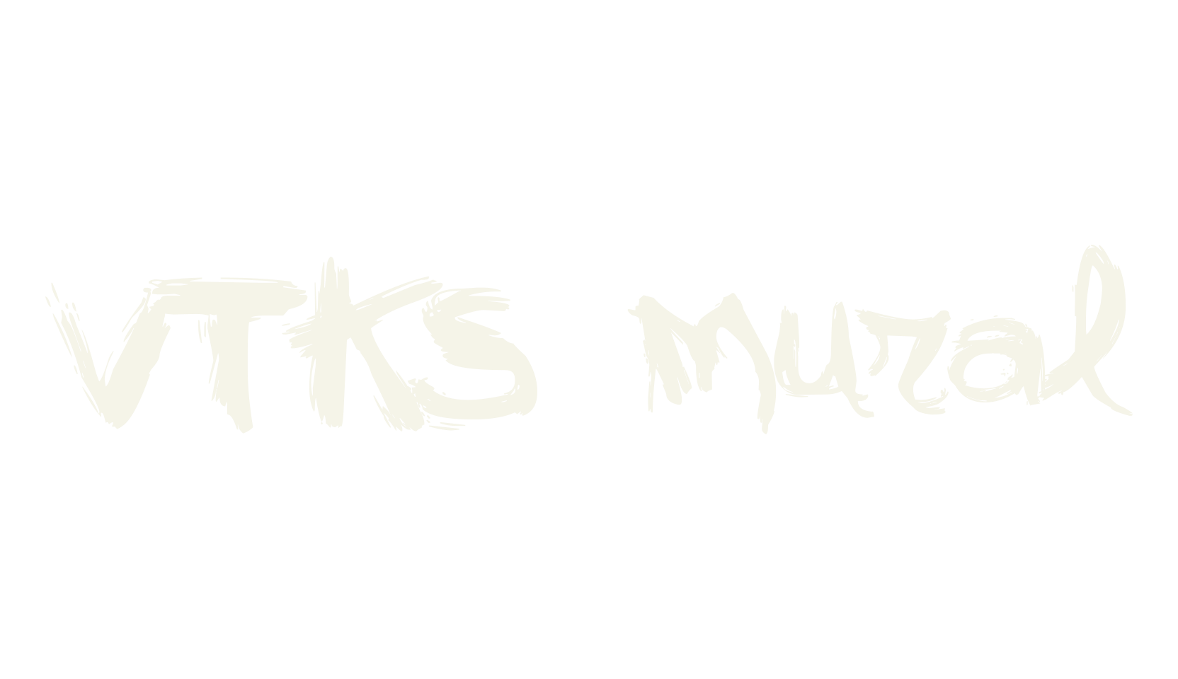 VTKS mural, handwritten font preview
