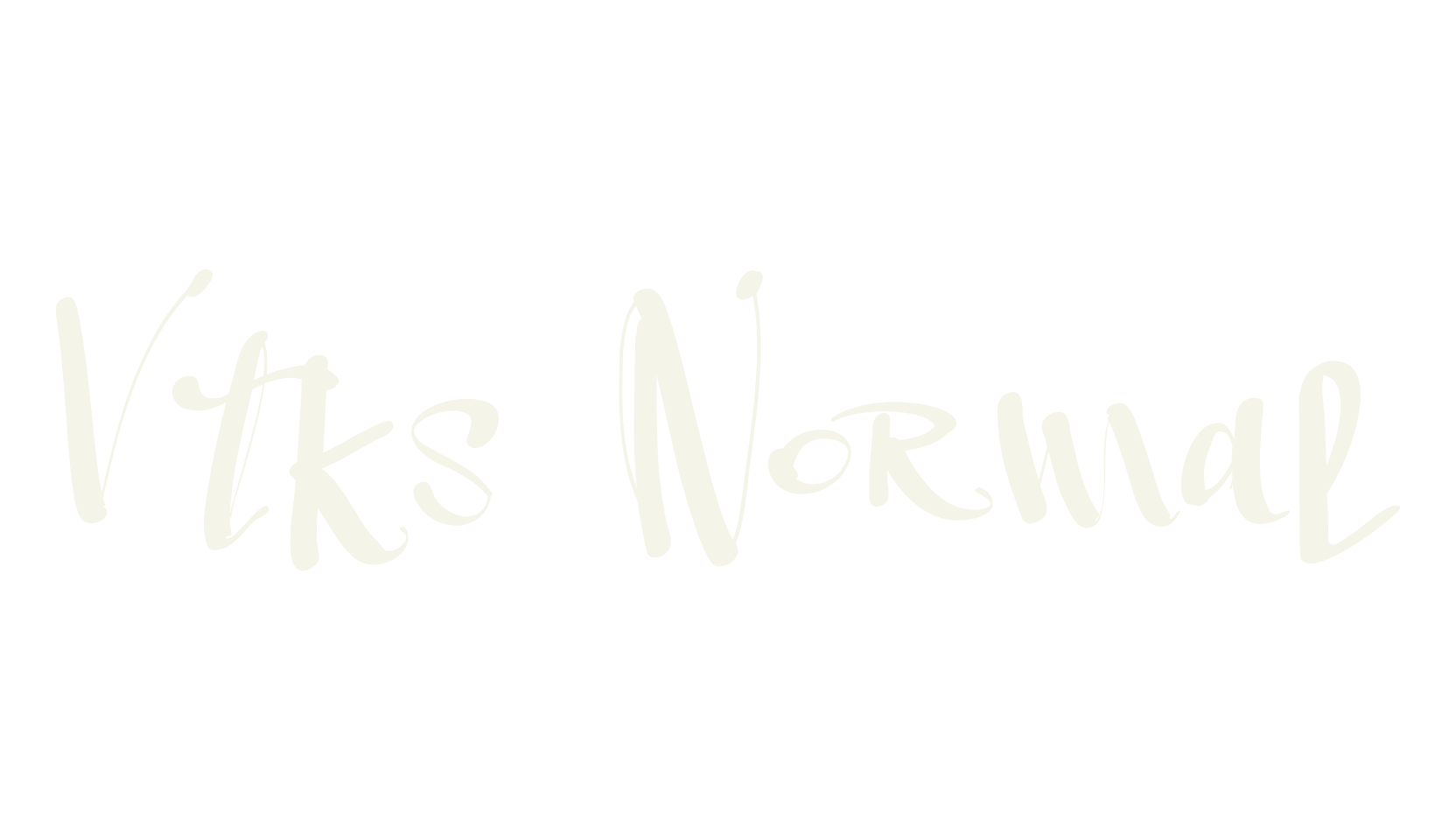 Vtks Normal, fashion script font preview