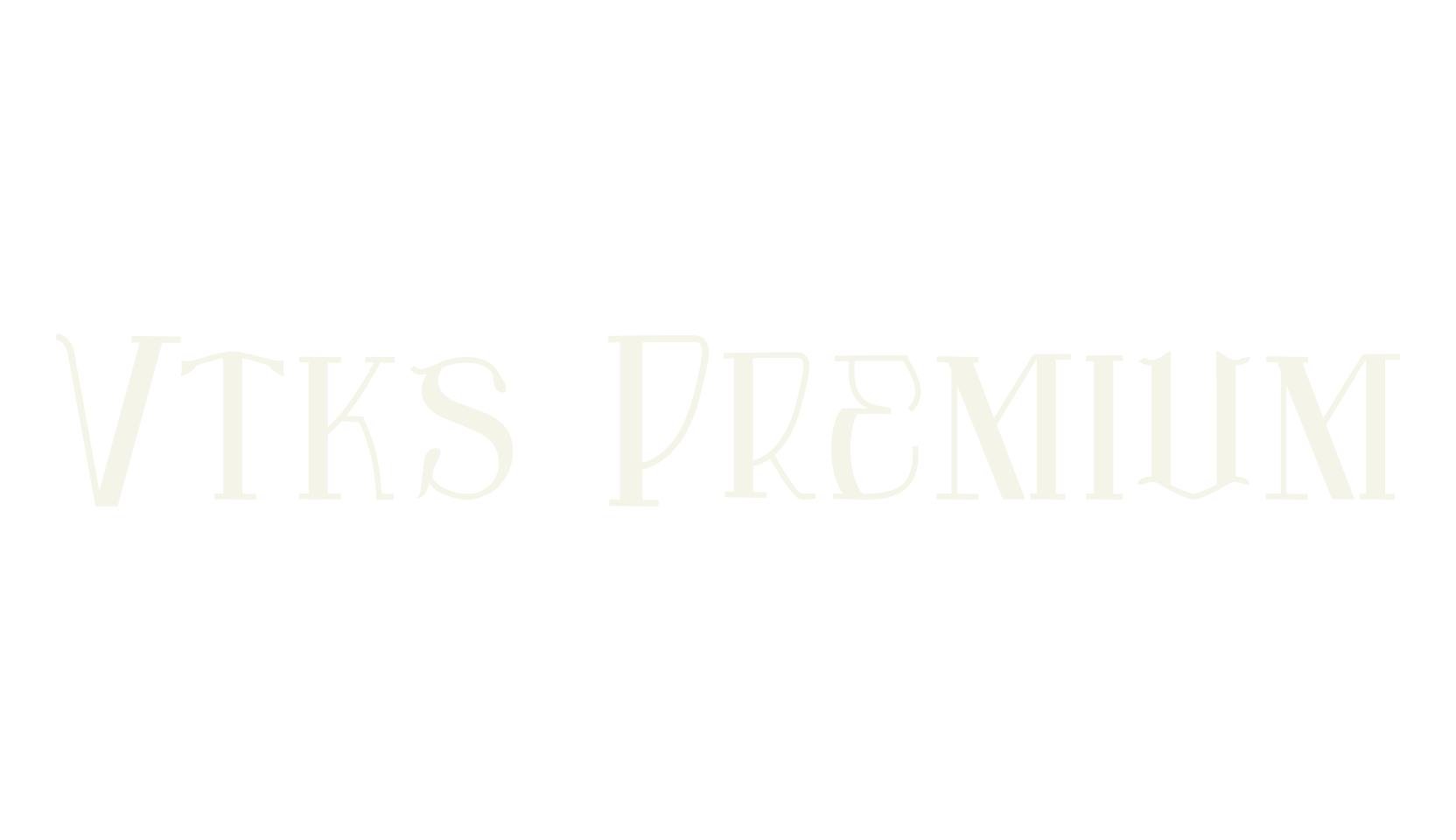 Vtks Premium, display market font preview