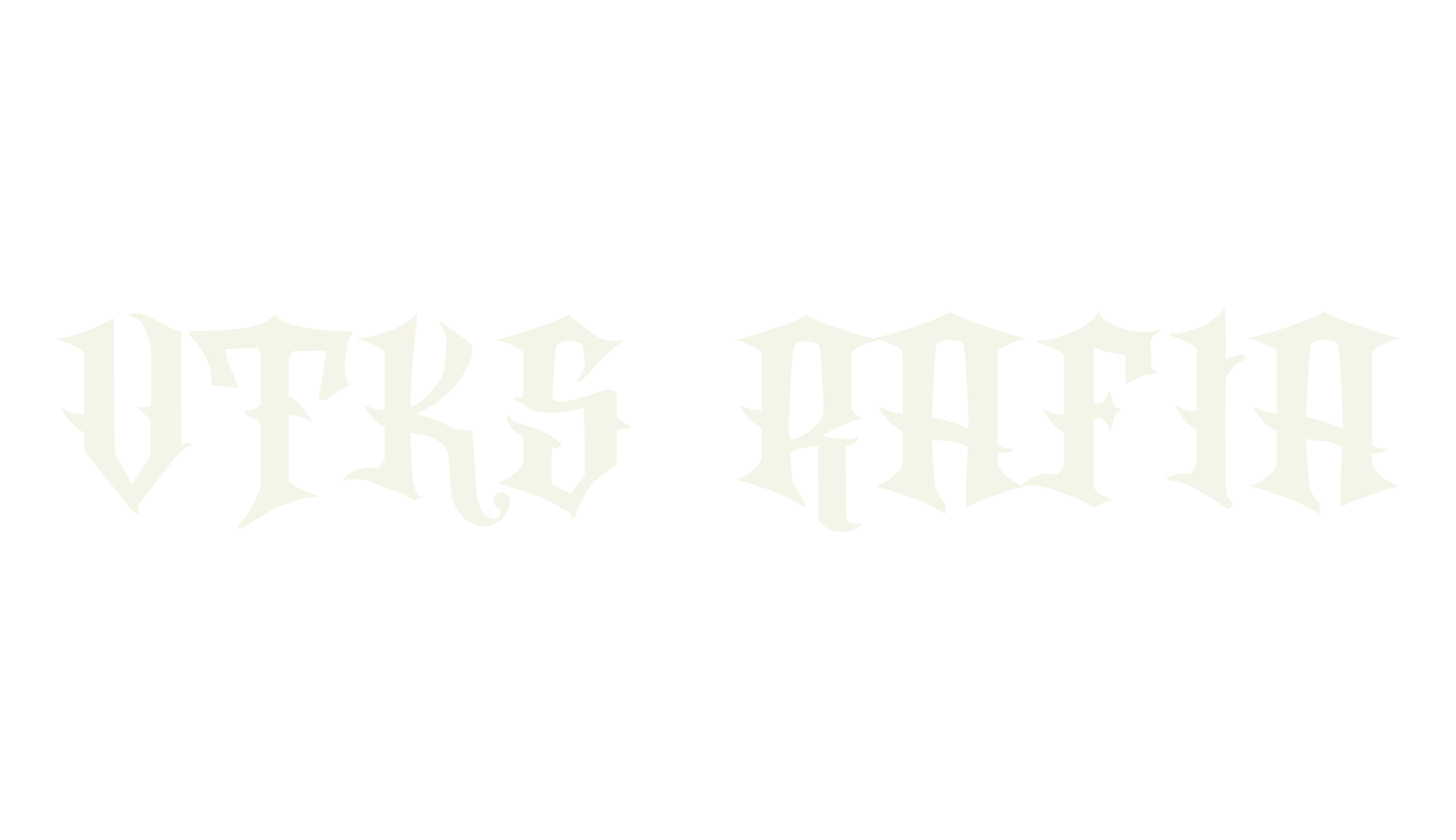 VTKS Rafia, fantasy font preview