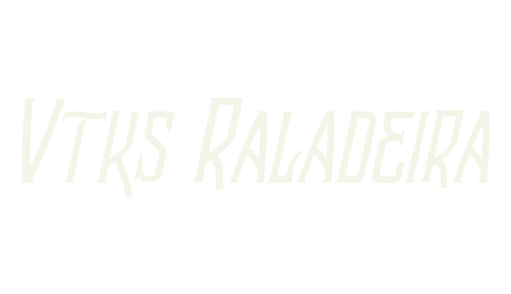 Vtks Raladeira 2, display market font preview