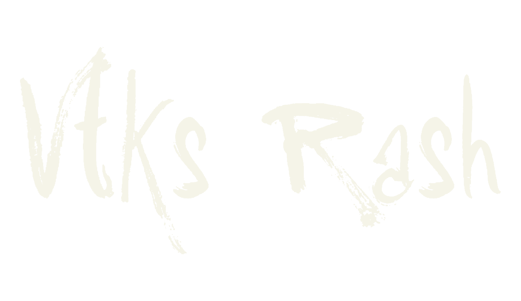 Vtks Rash, handwritten font preview