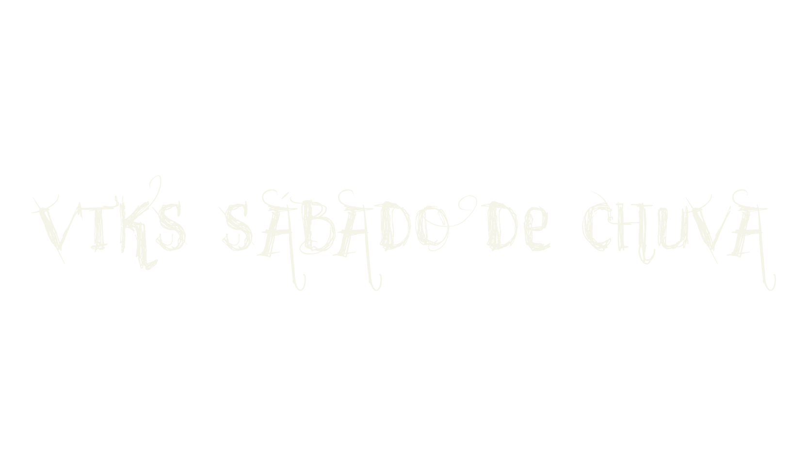 vtks sábado de chuva, handwritten font preview