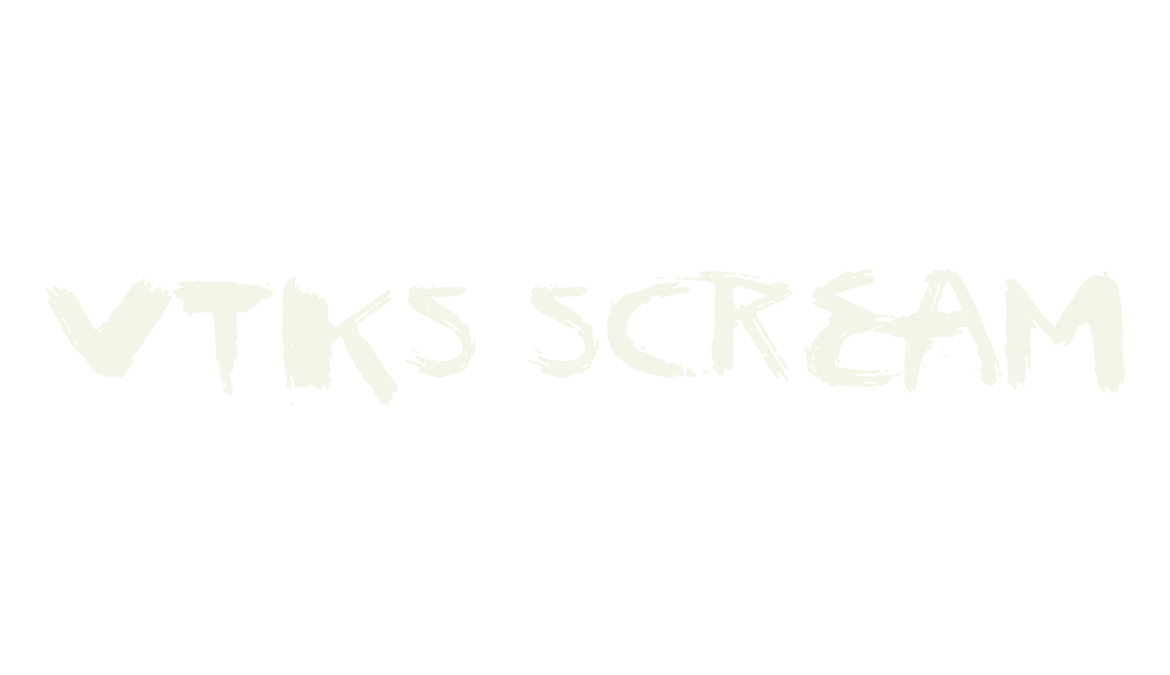 vtks scream, handwritten font preview