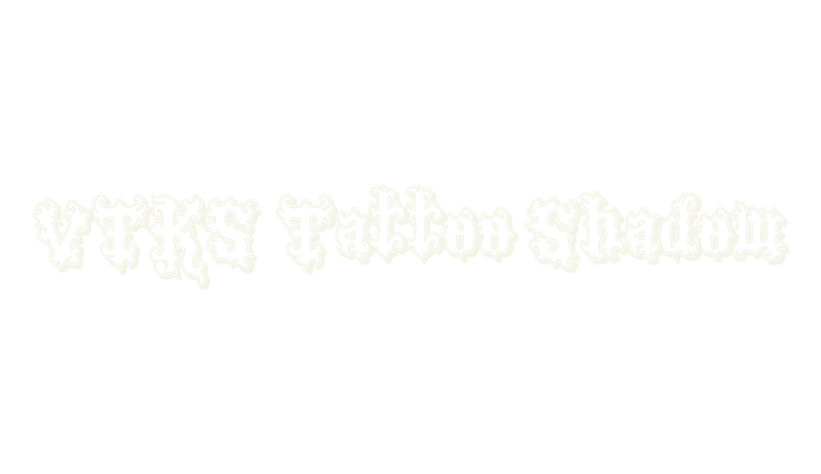 VTKS Tattoo Shadow, fantasy font preview