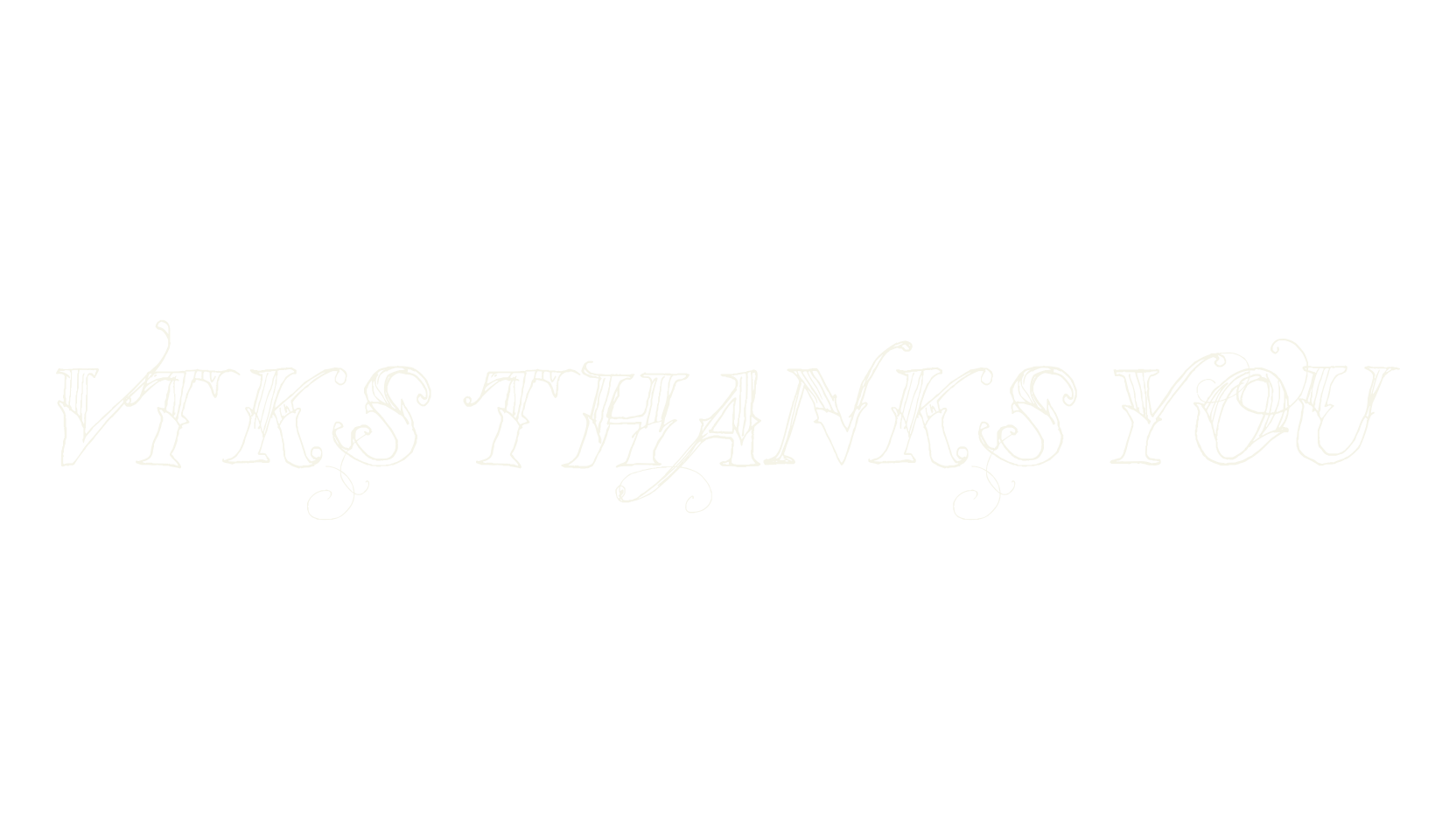 Vtks Thanks You, display market font preview