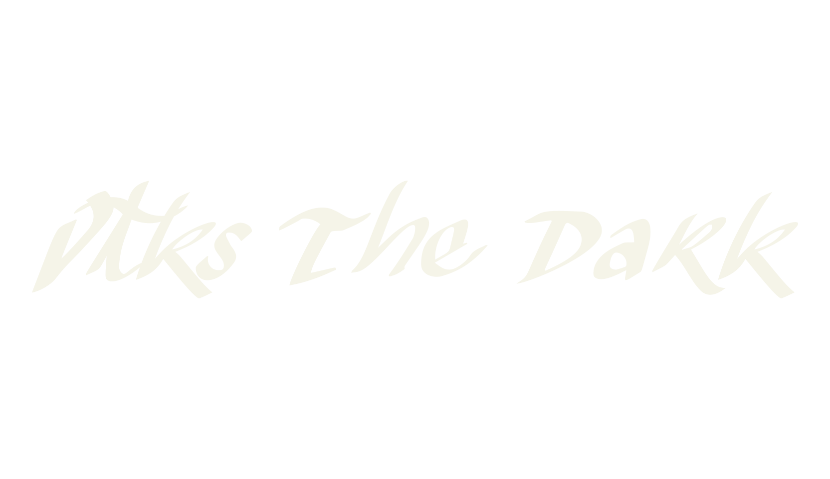 Vtks The Dark, fashion script font preview