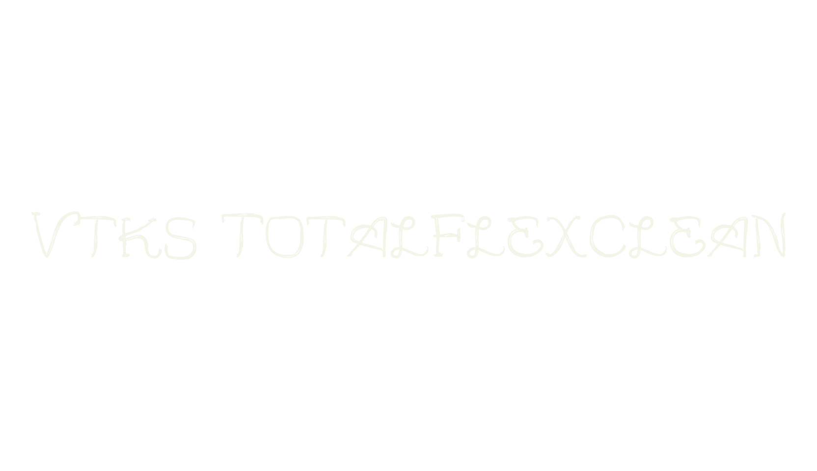 Vtks TotalFlexClean, fashion script font preview