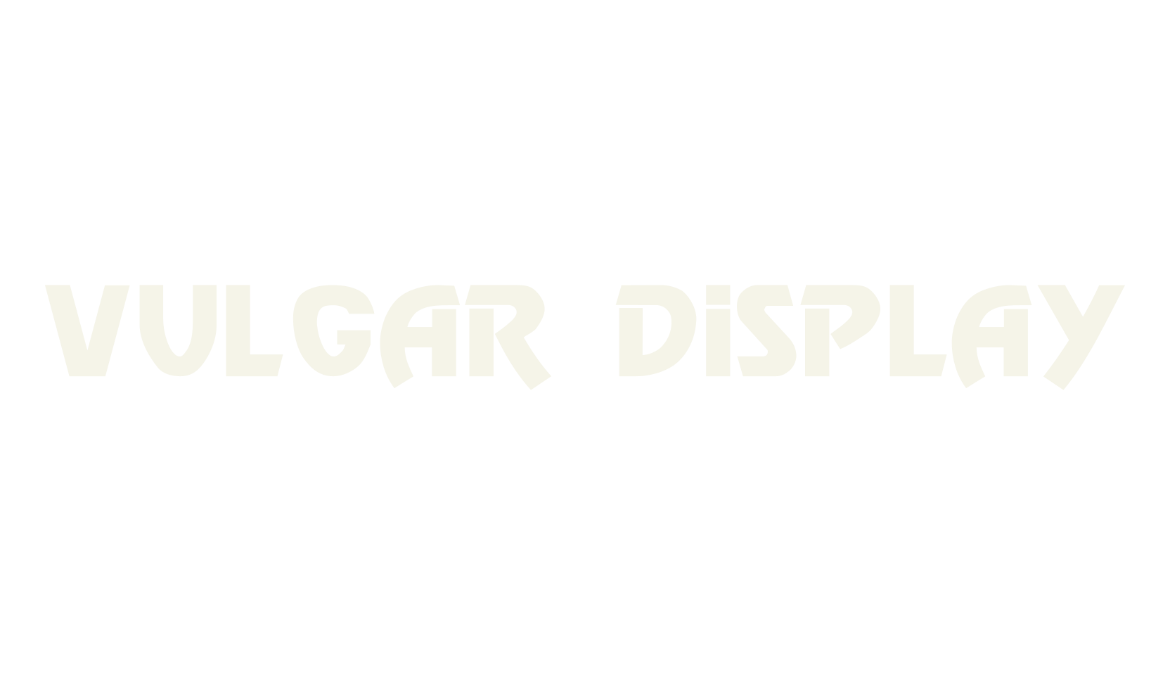 Vulgar Display, display market font preview