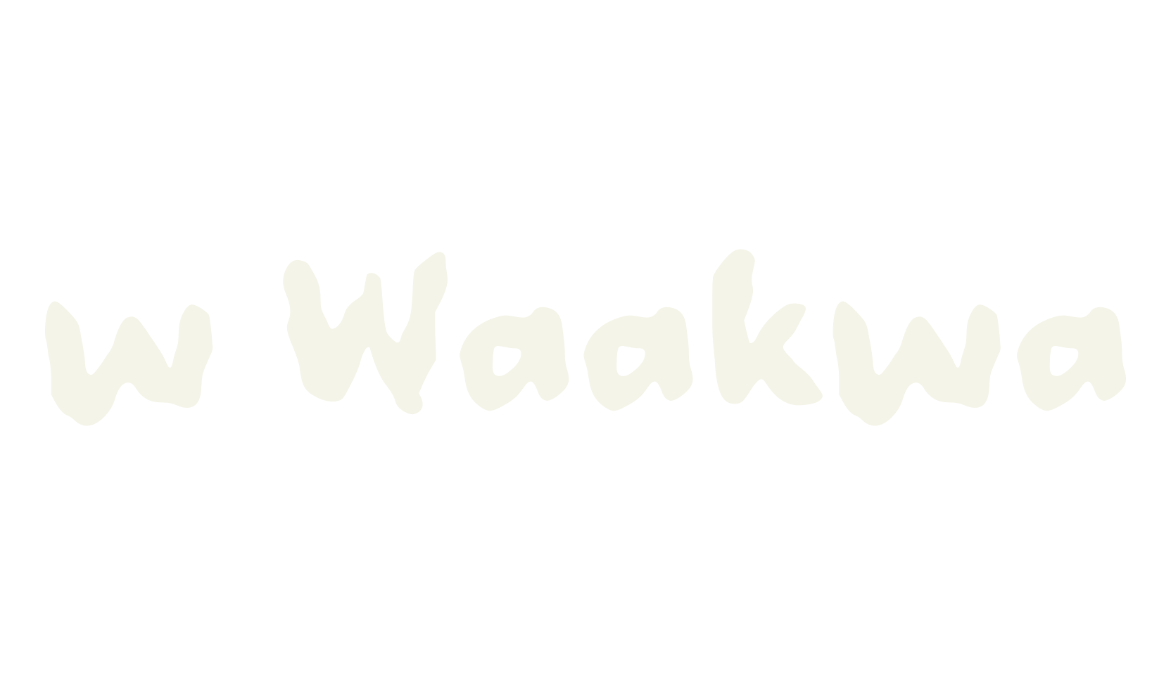 w Waakwa, fashion sign font preview