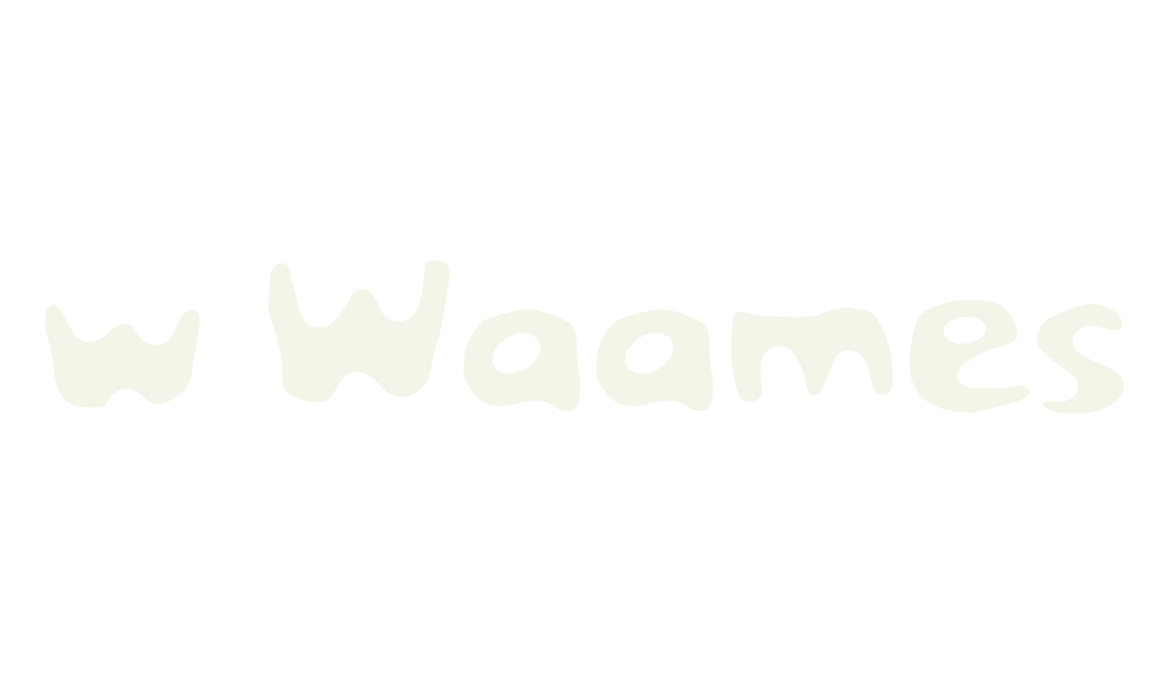 w Waames, handwritten font preview