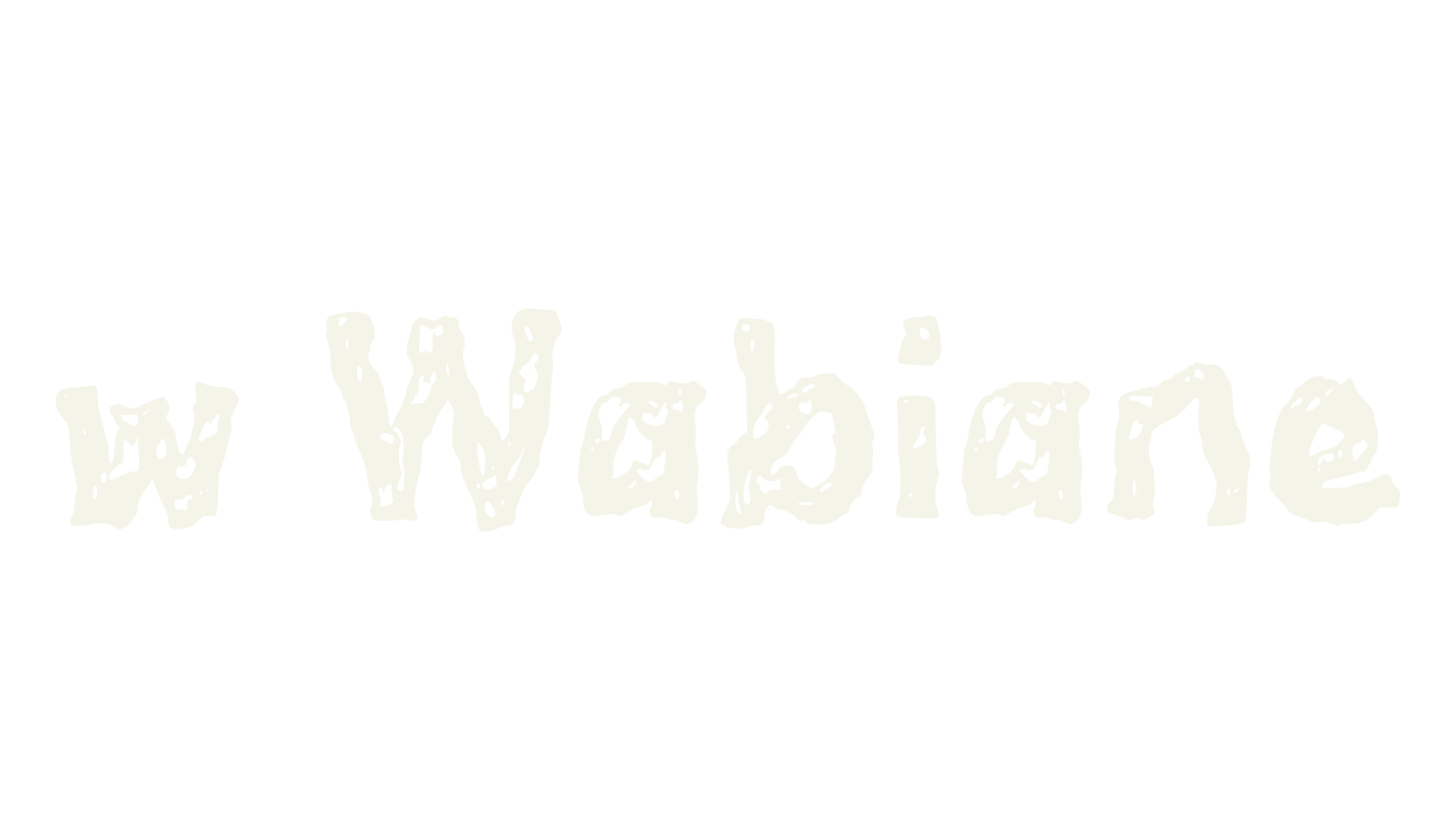w Wabiane, handwritten font preview
