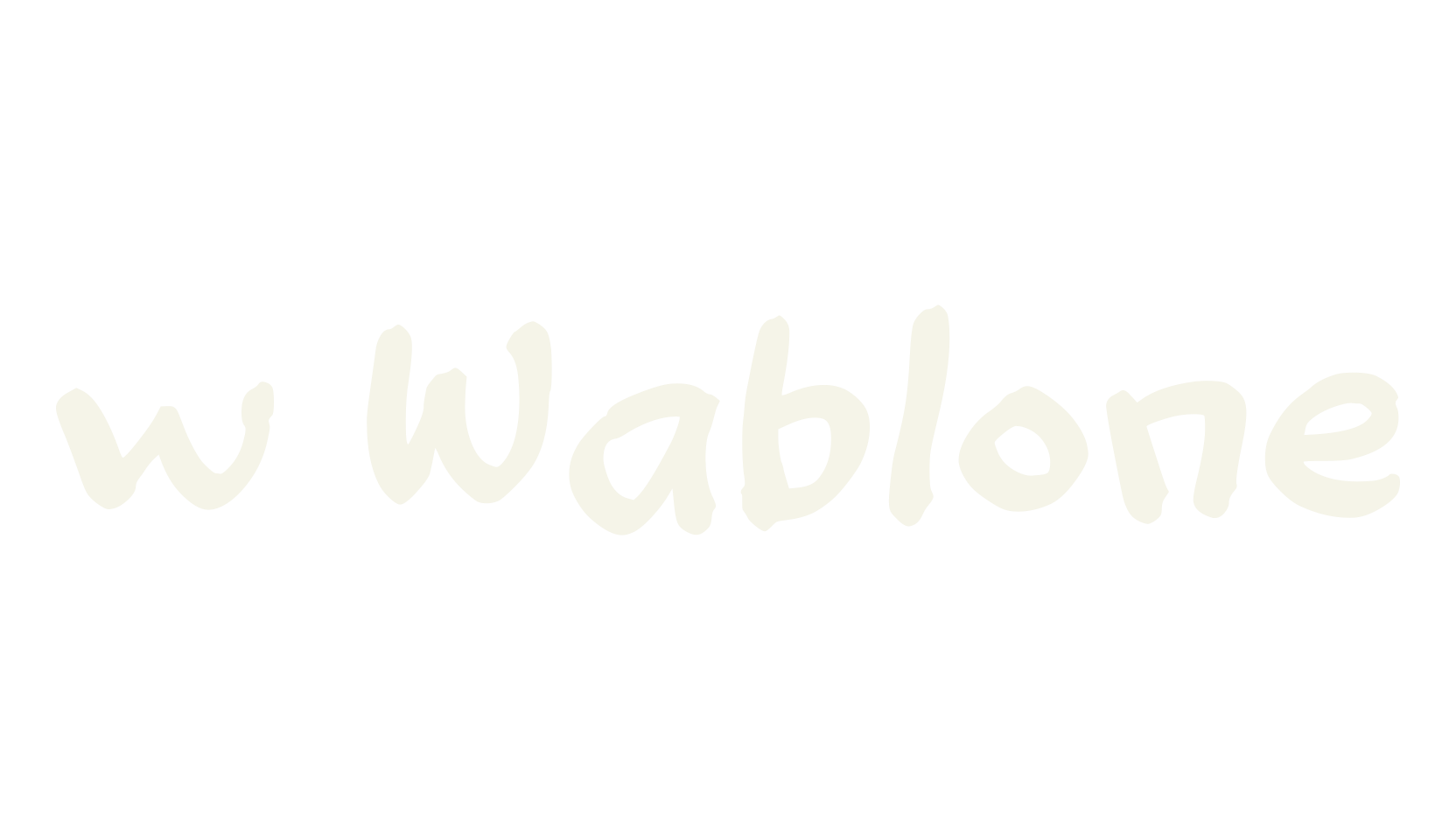 w Wablone, handwritten font preview