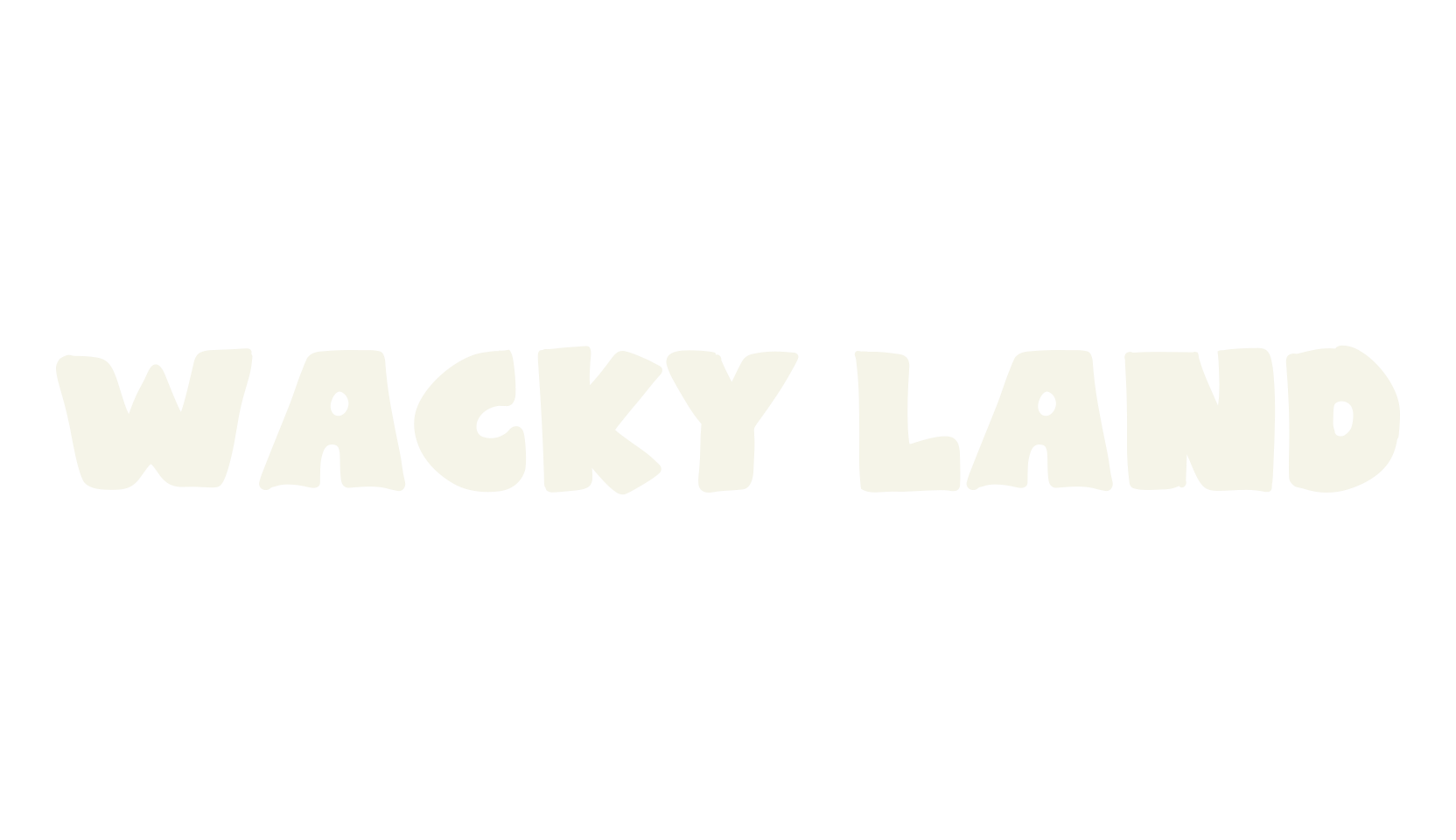Wacky Land, handwritten font preview