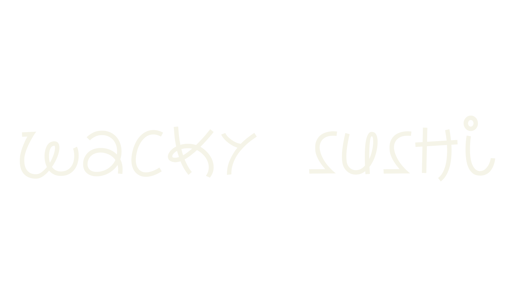 wacky sushi, japanese font preview