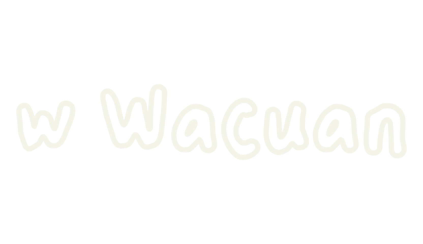w Wacuan, handwritten font preview
