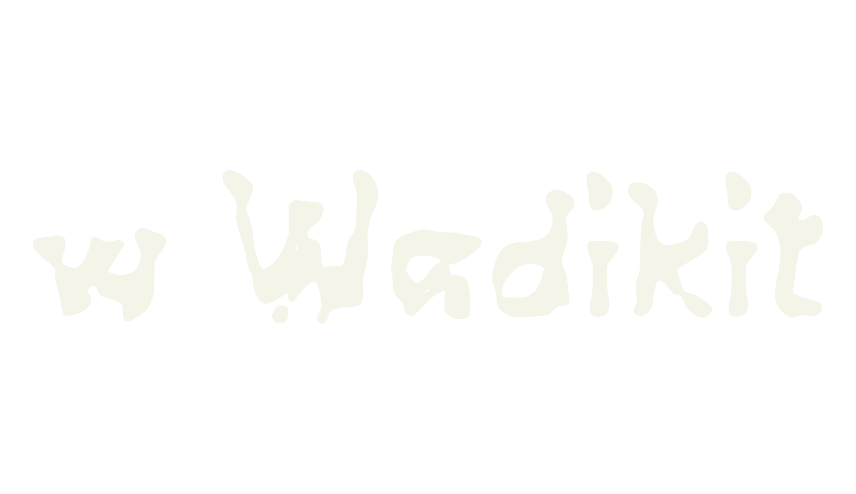 w Wadikit, handwritten font preview