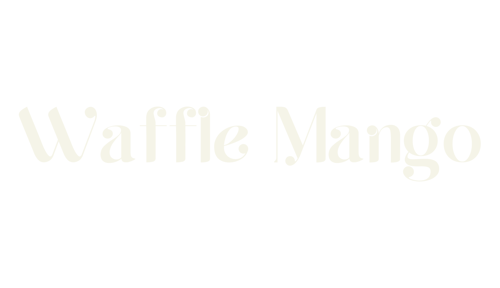 Waffle Mango, artistic font preview