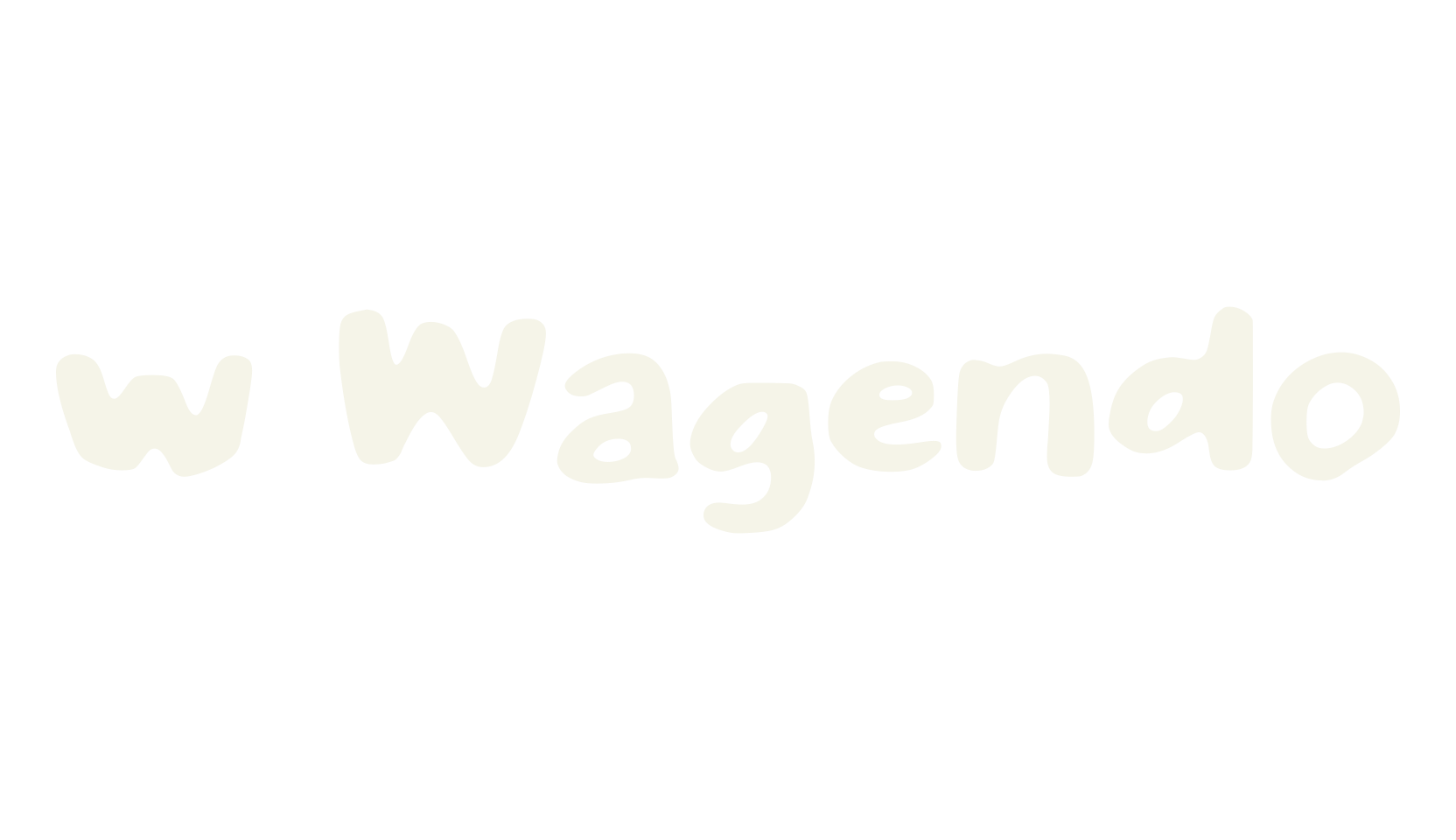 w Wagendo, handwritten font preview