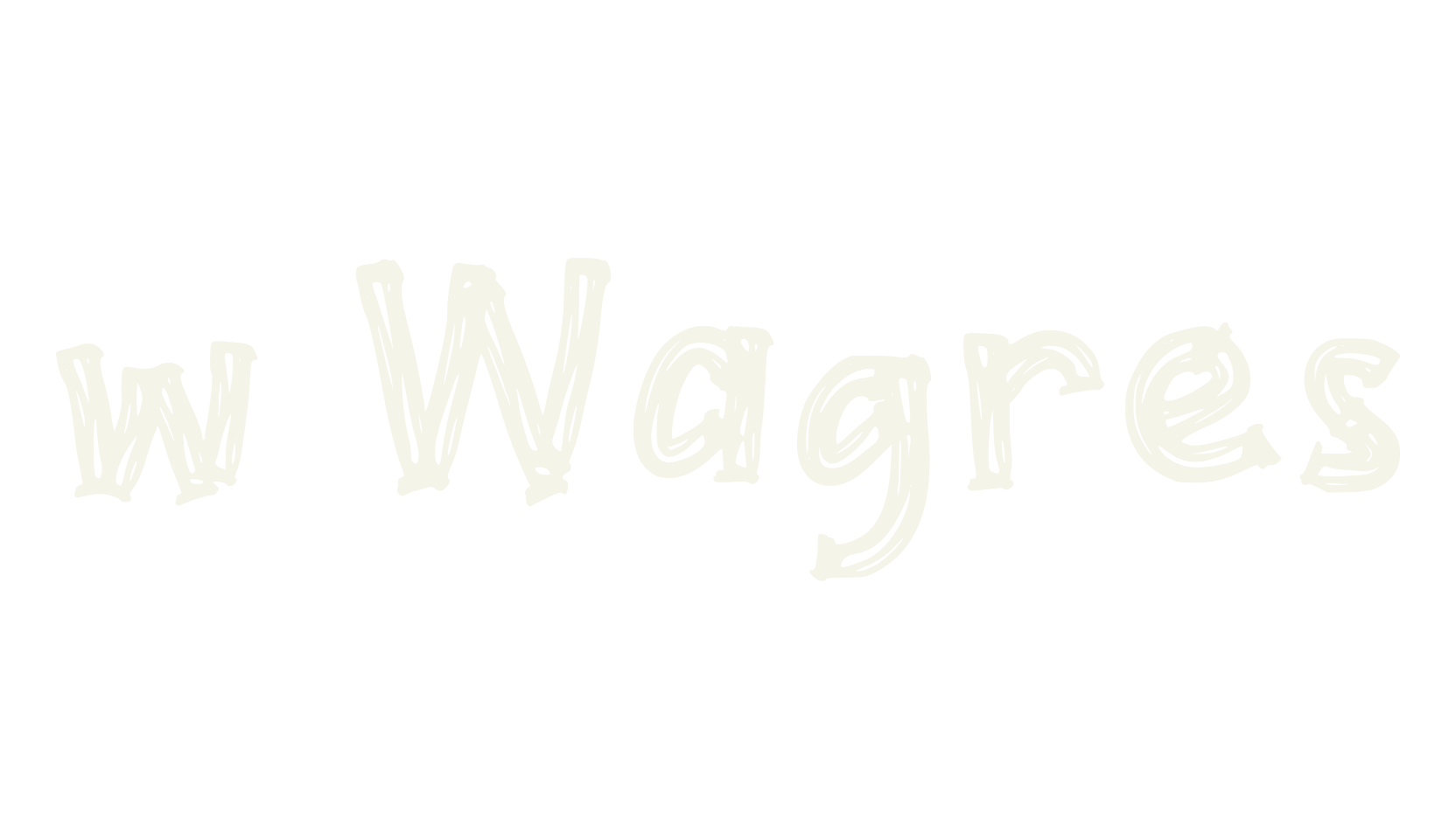 w Wagres, handwritten font preview