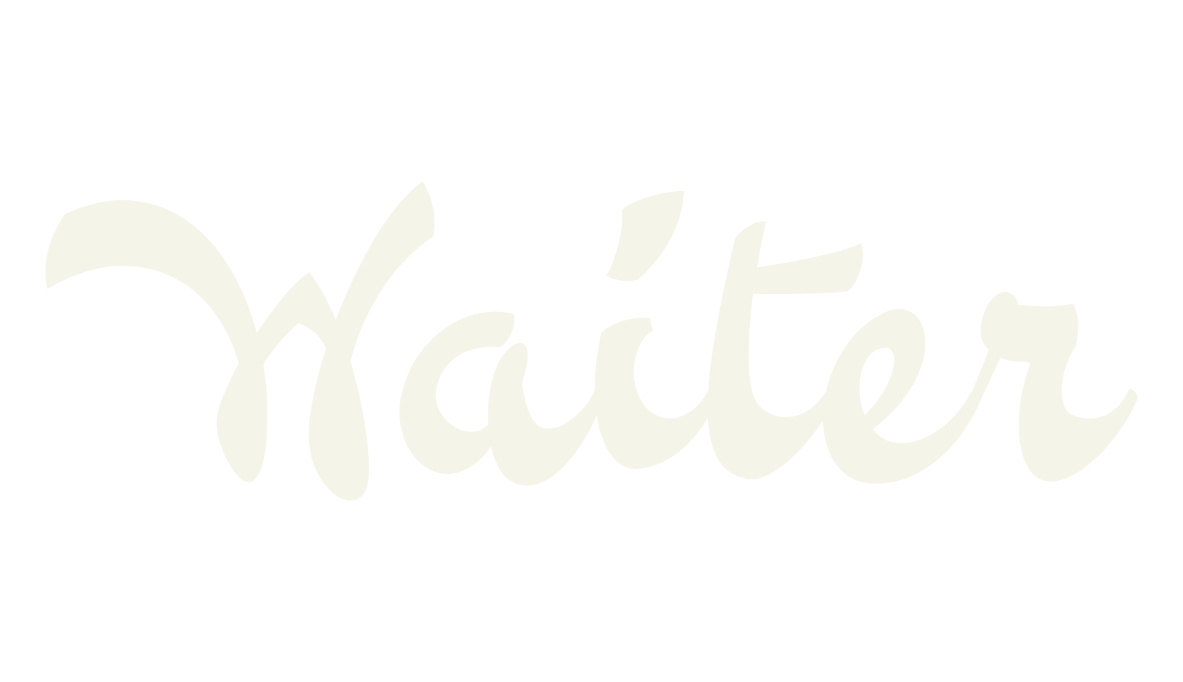 Waiter, fashion script font preview