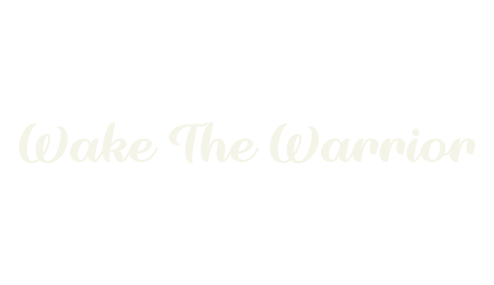 Wake The Warrior, fashion script font preview