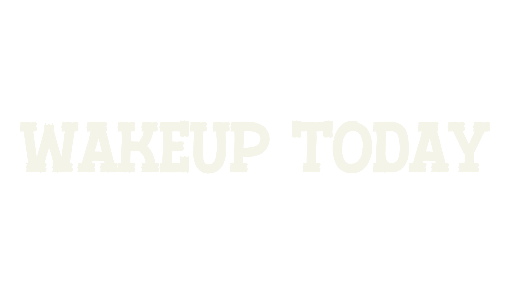 Wakeup Today, wild west font preview